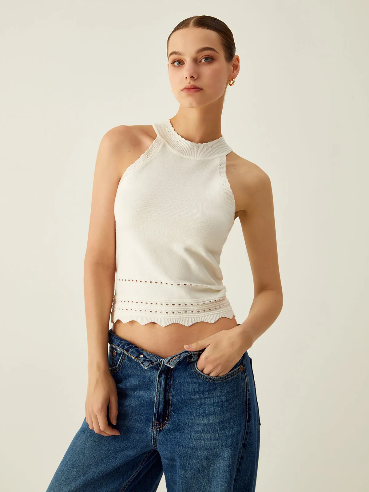 Plain Leisure Sweater Vest sold by COMMENSE