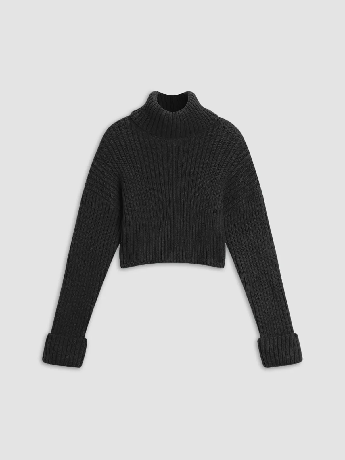 Mistletoe Rib Mock Neck Sweater sold by COMMENSE product image thumbnail 5