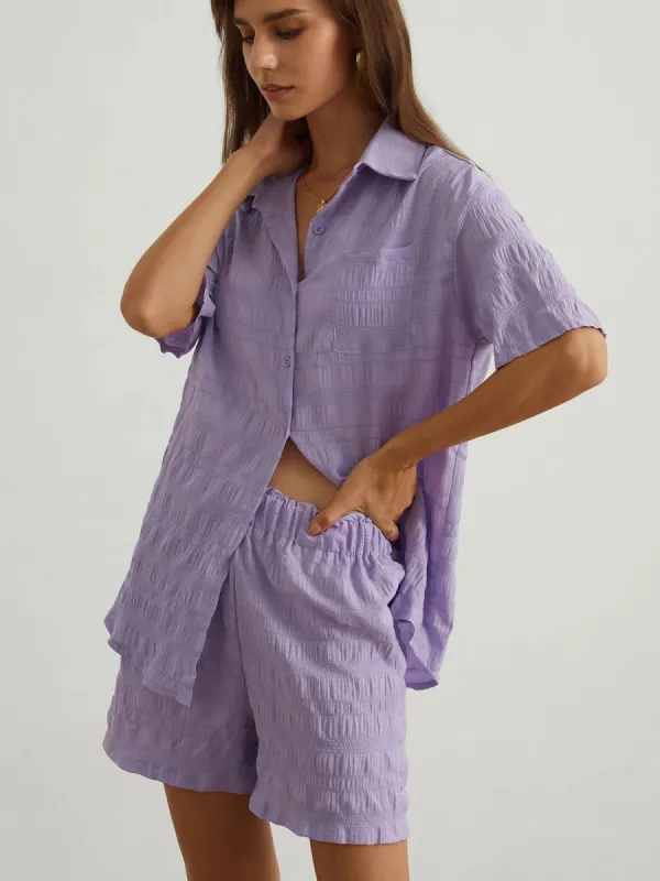 Bellotte Two Piece Shorts Set made by COMMENSE