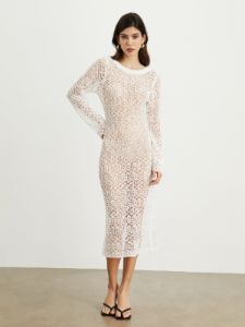 Crochet Cover Up Midi Dress sold by COMMENSE