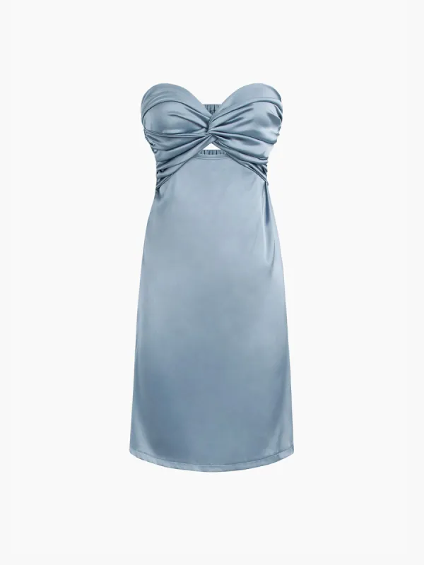 Sweetheart Twist Tube Short Dress made by COMMENSE