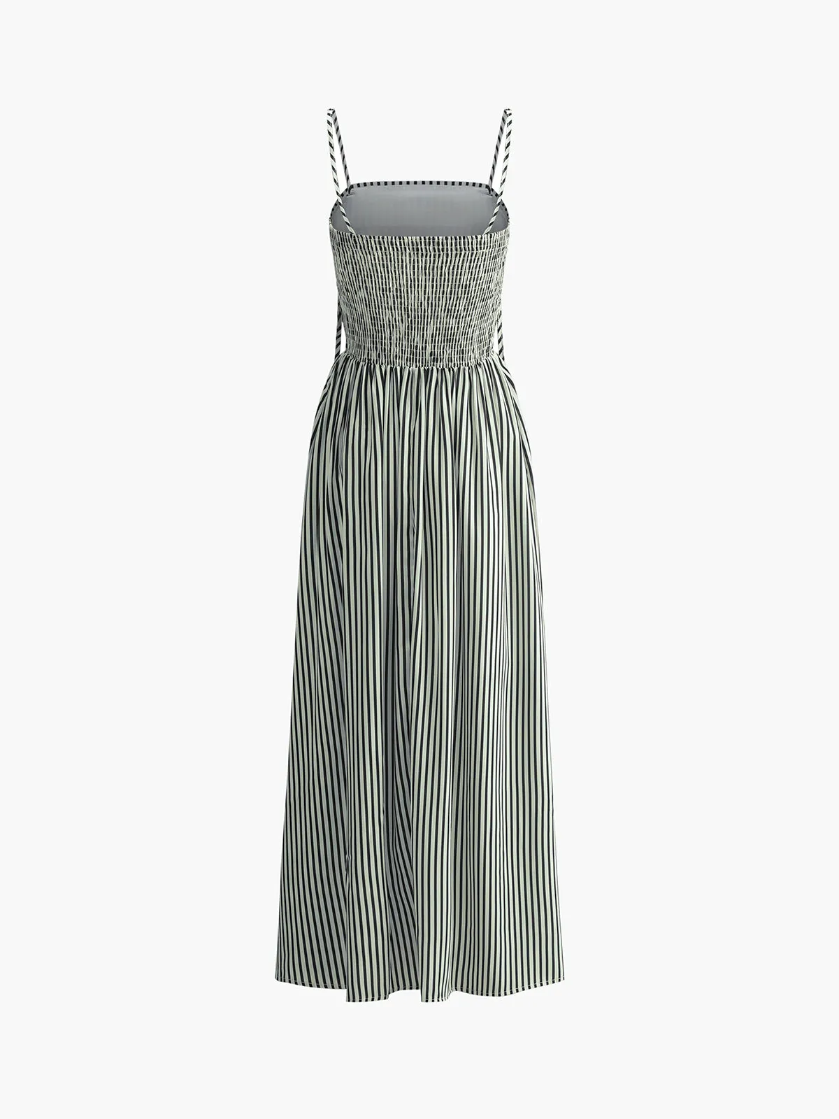 Sleeveless Pinstripe Long Dress sold by COMMENSE product image thumbnail 4