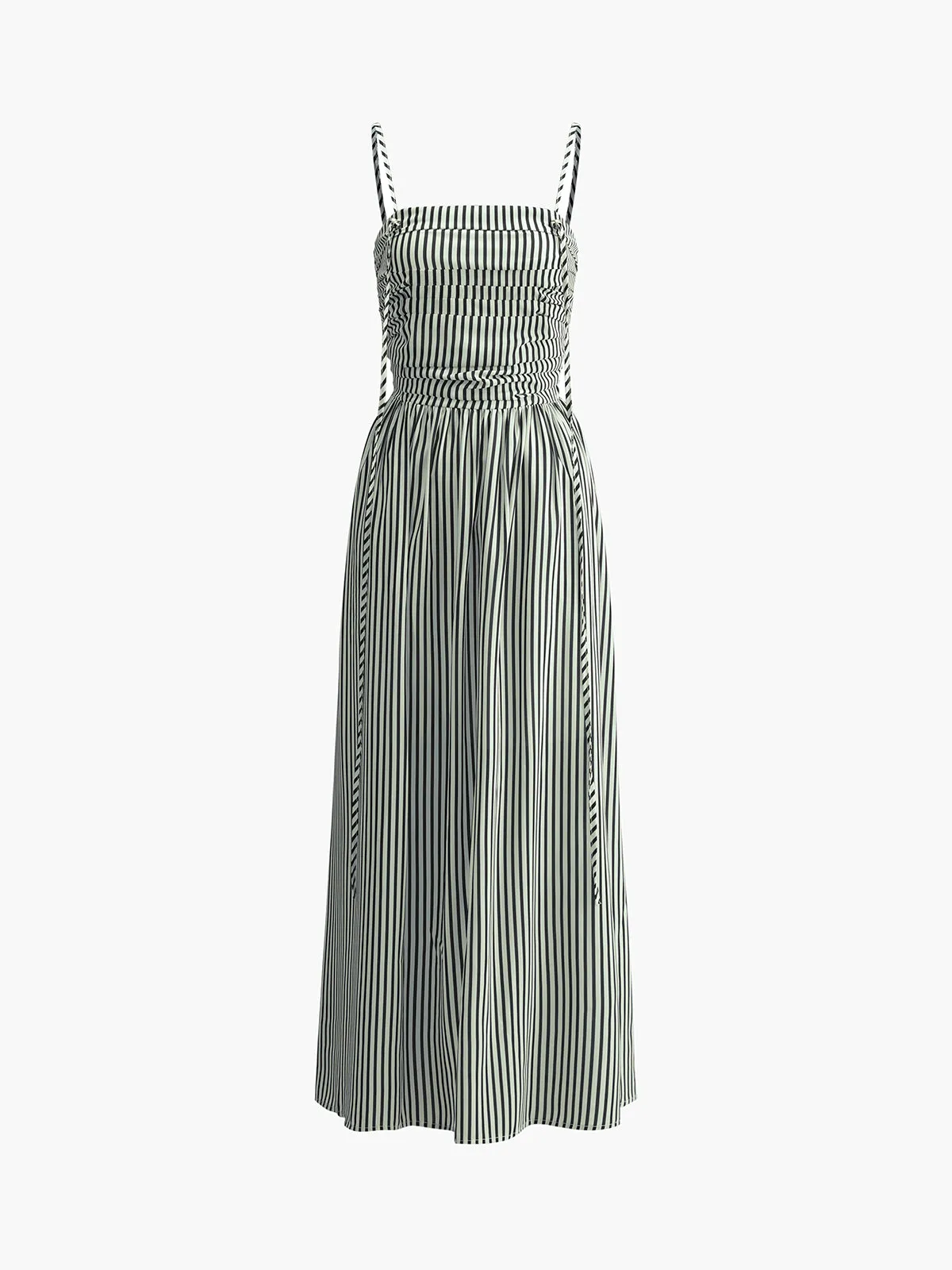 Sleeveless Pinstripe Long Dress sold by COMMENSE product image thumbnail 3