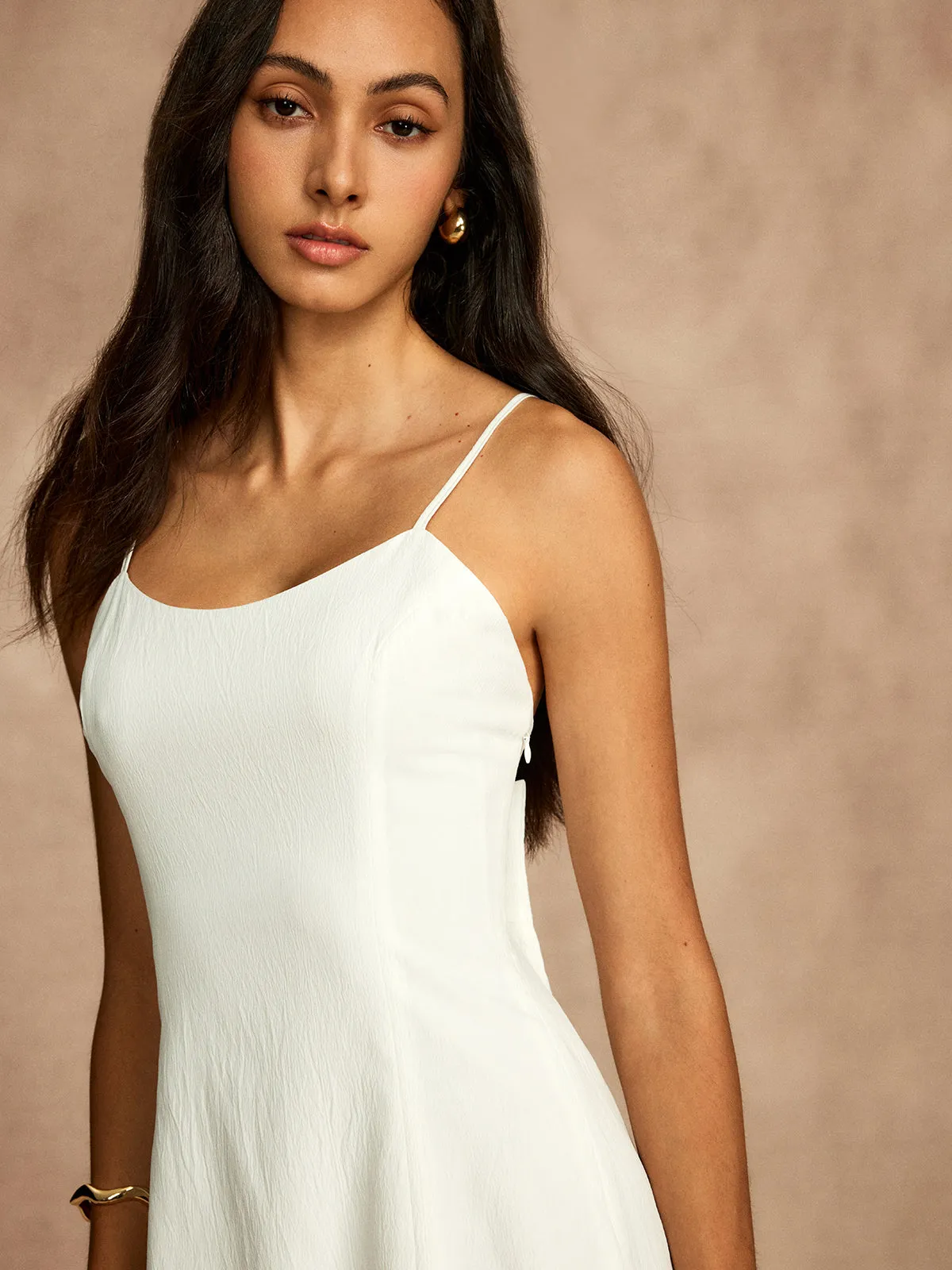 Bow Knotted Backless Cami Dress sold by COMMENSE product image thumbnail 4