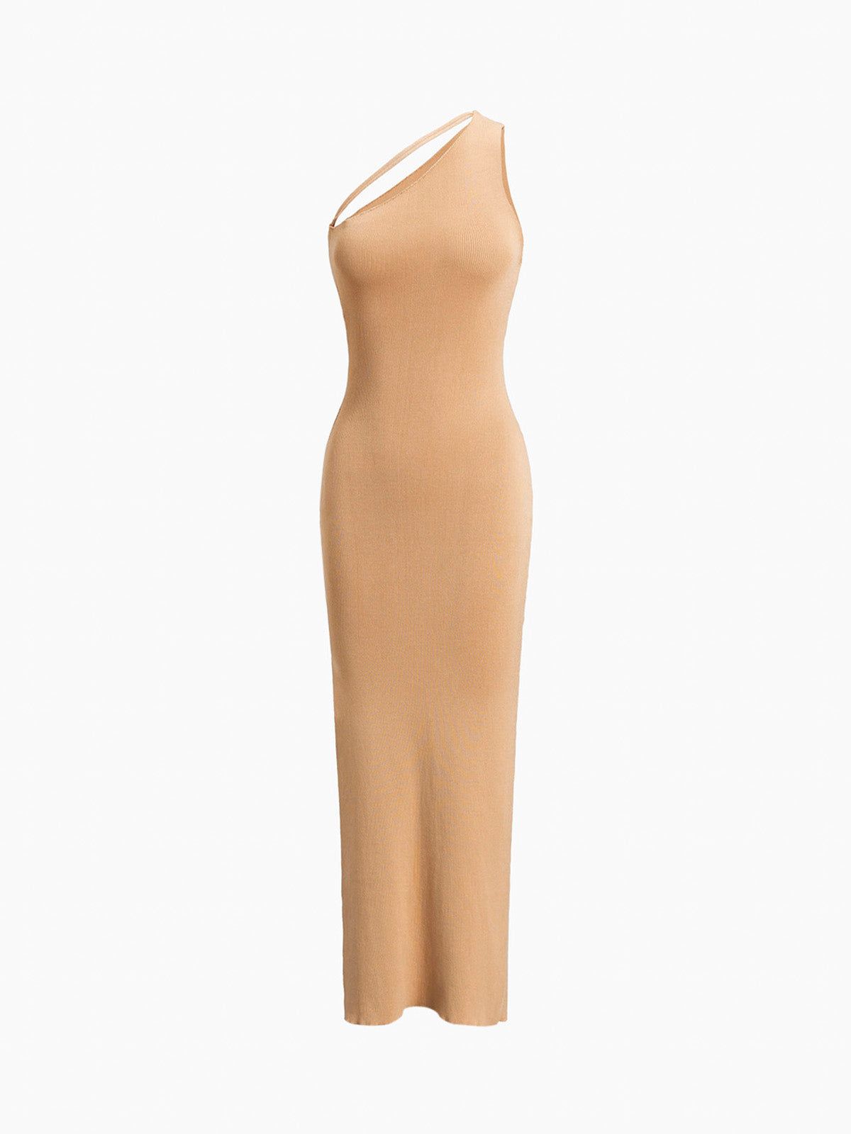 One Strap Slit Long Dress sold by COMMENSE