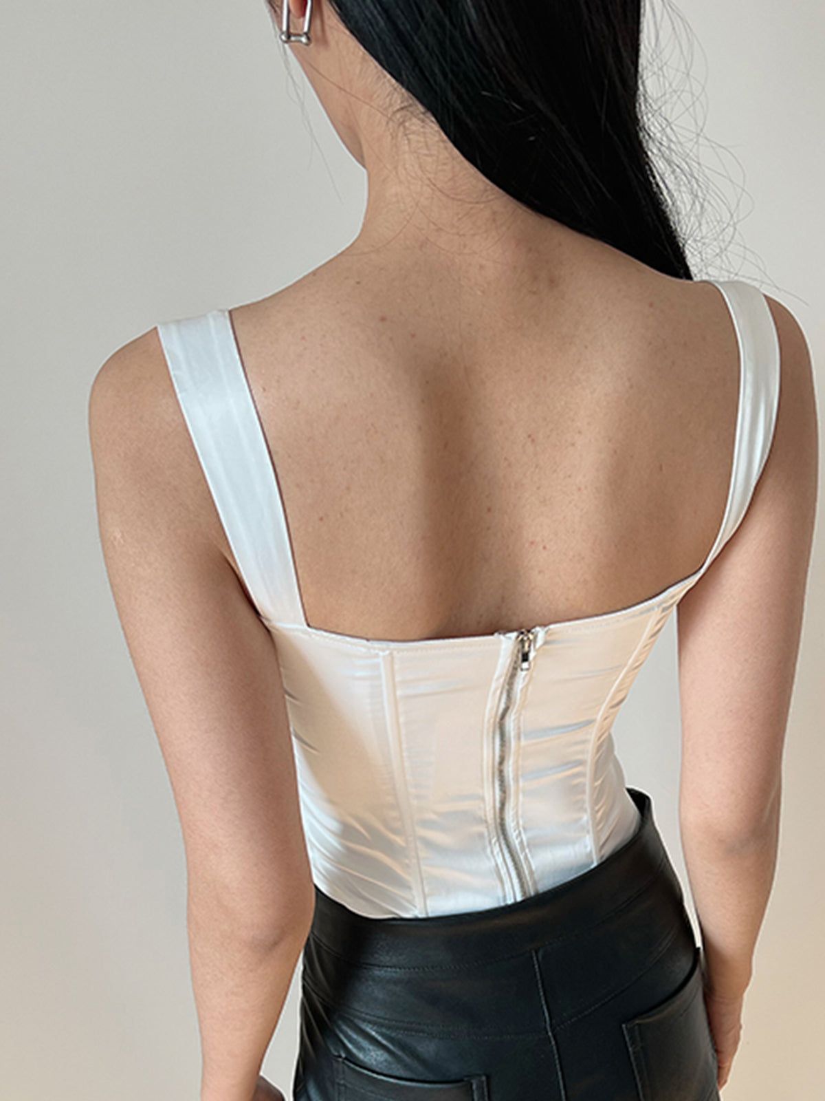 Satin Corset Tank Top sold by COMMENSE product image thumbnail 2