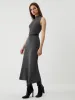 Leisure Mock Neck Long Sweater Dress sold by COMMENSE