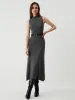 Leisure Mock Neck Long Sweater Dress sold by COMMENSE