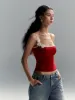Floral Contrast Trim Bodycon Cami Top sold by COMMENSE