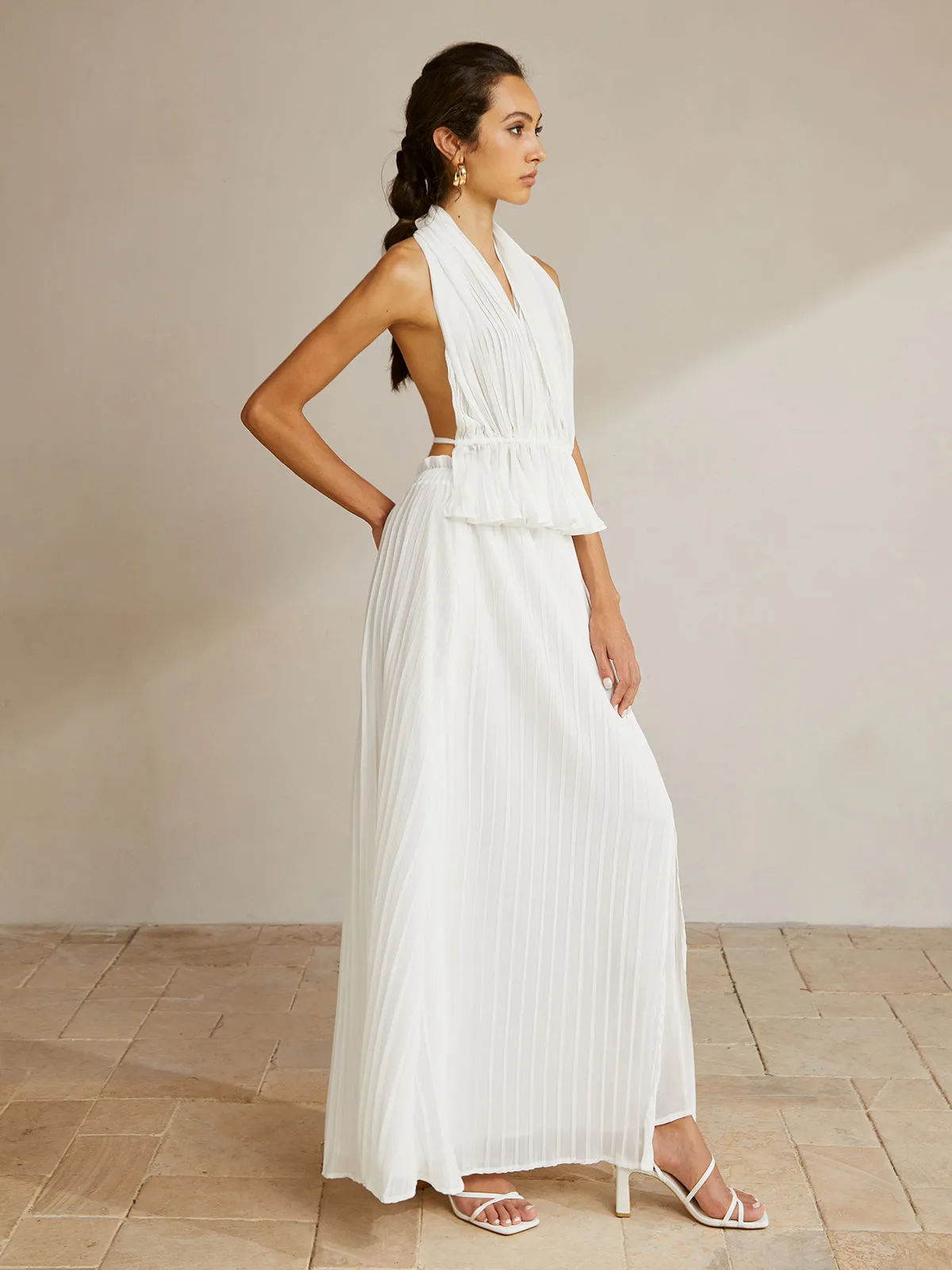 Elegant Halter Backless Skirt Set sold by COMMENSE product image thumbnail 3