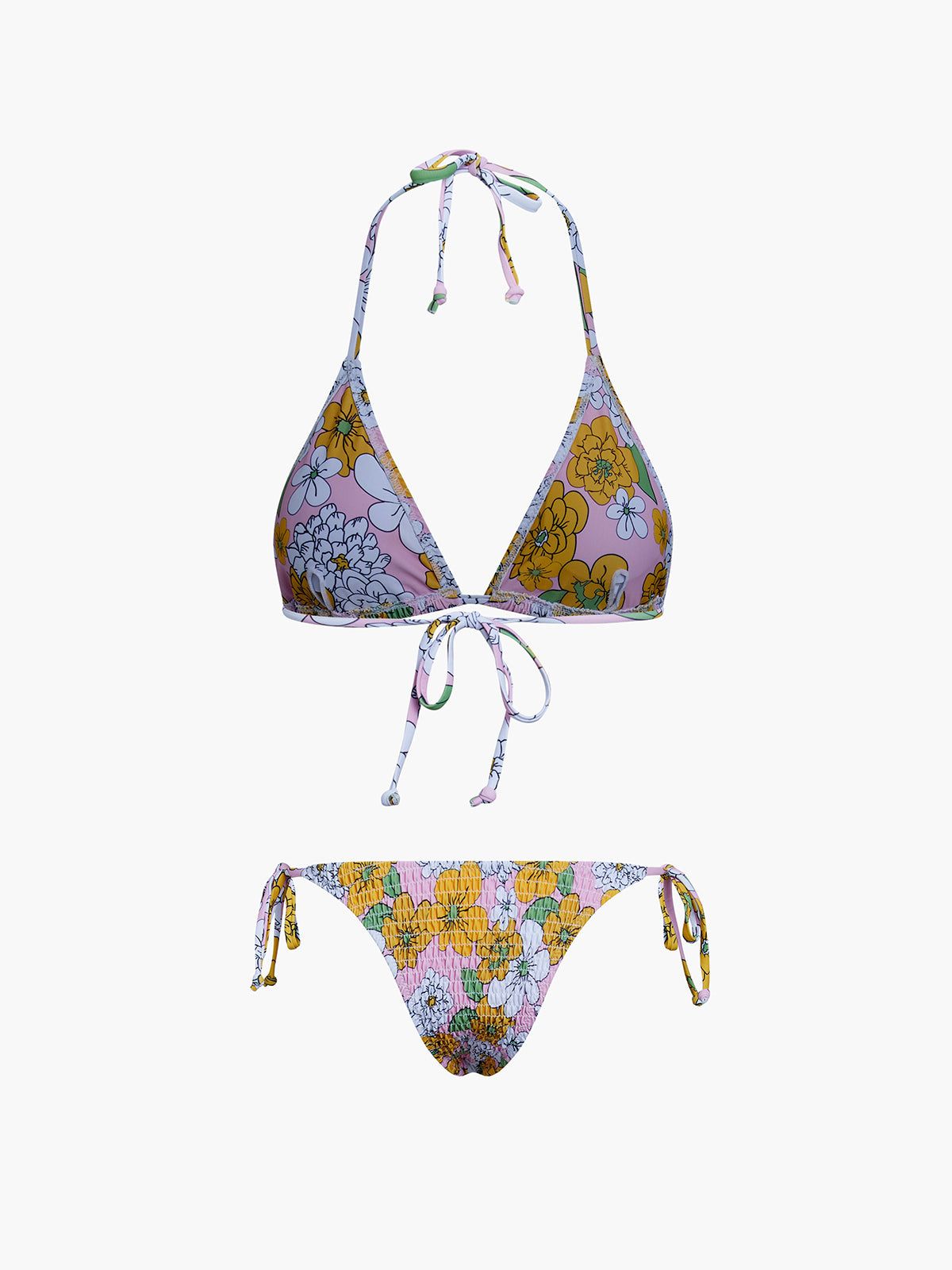 Floral Halter Tie Back Two Piece Bikini Bathing Suit sold by COMMENSE product image thumbnail 2