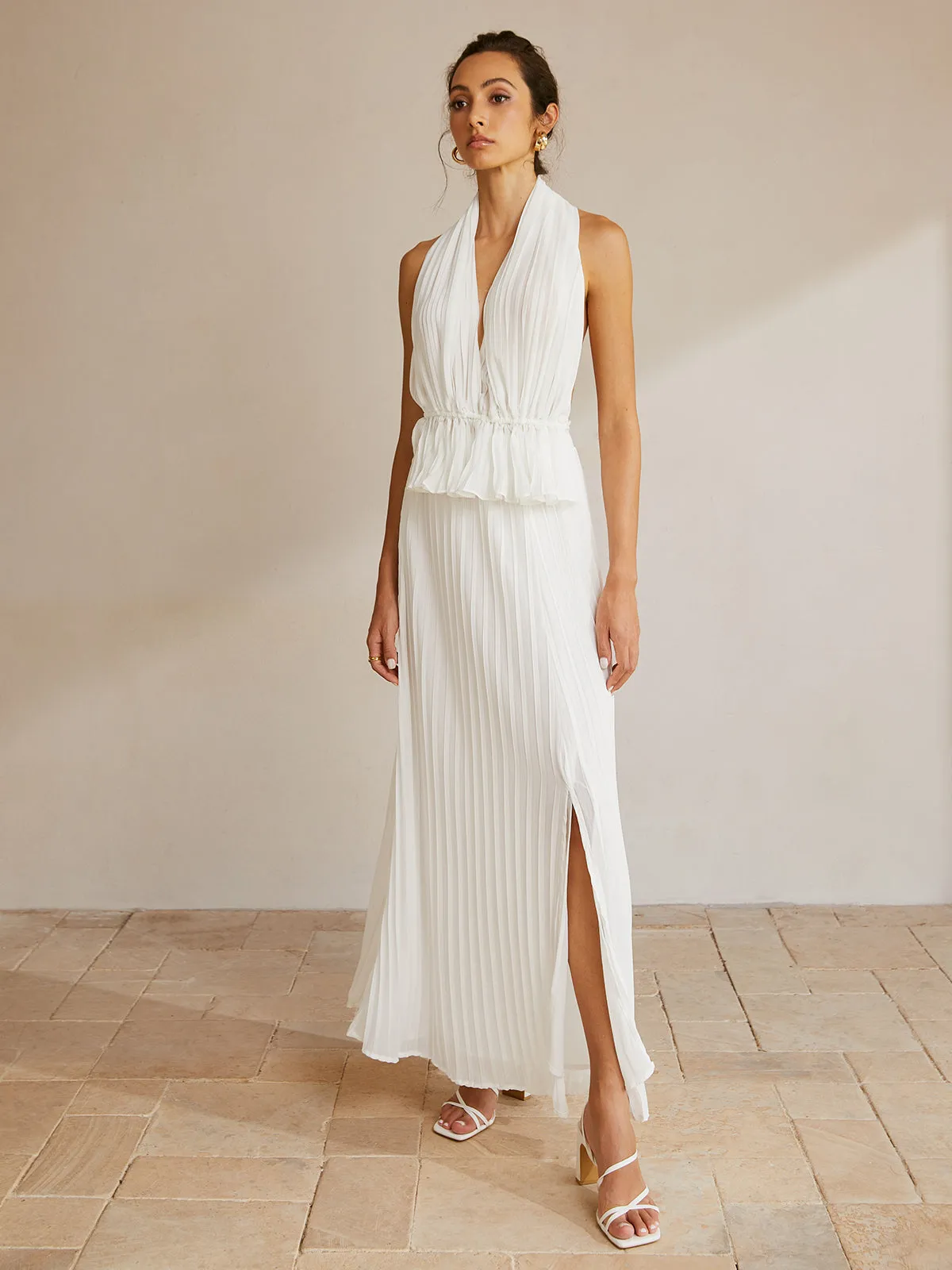 Elegant Halter Backless Skirt Set sold by COMMENSE product image thumbnail 5