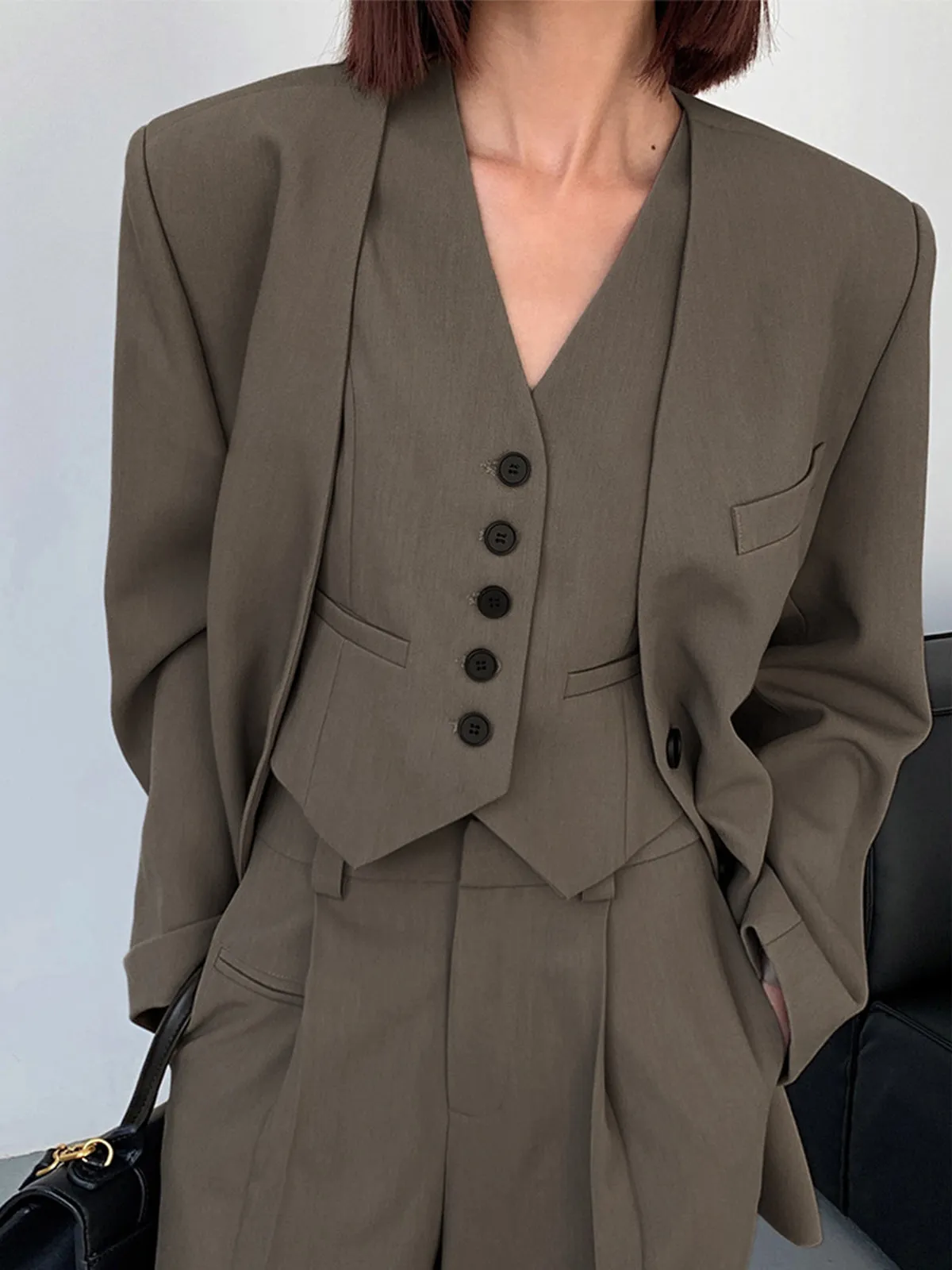 Business Casual Vest sold by COMMENSE product image thumbnail 3