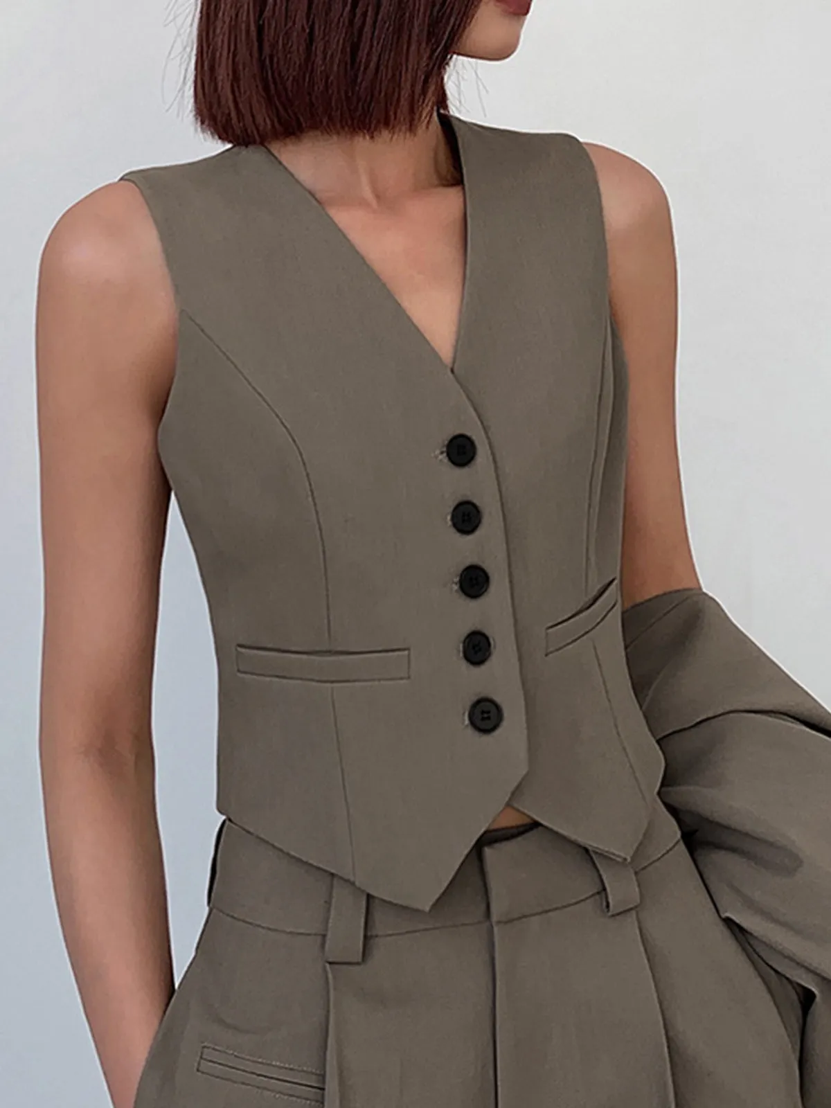 Business Casual Vest sold by COMMENSE product image thumbnail 4