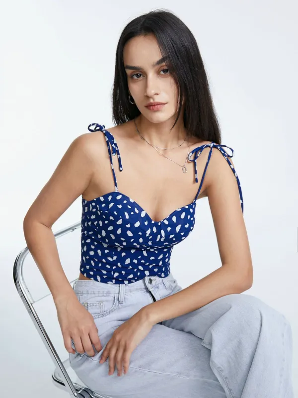 Petals Cropped Tank Top sold by COMMENSE