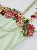 Floral Satin Midi Dress sold by COMMENSE