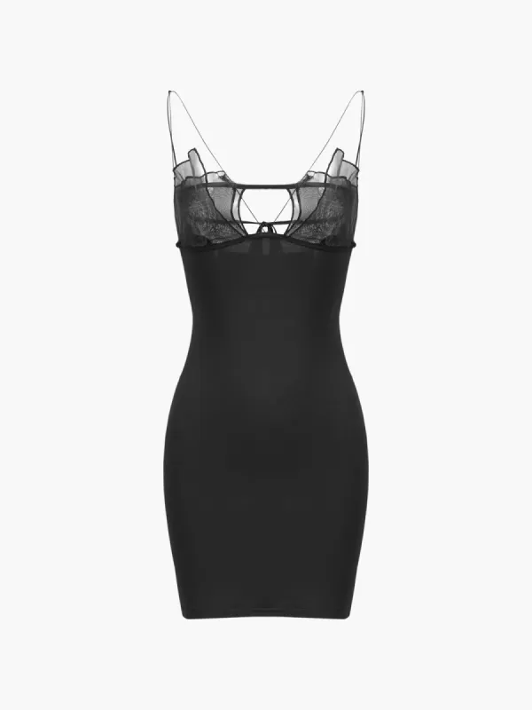 Mesh Bloom Short Dress sold by COMMENSE