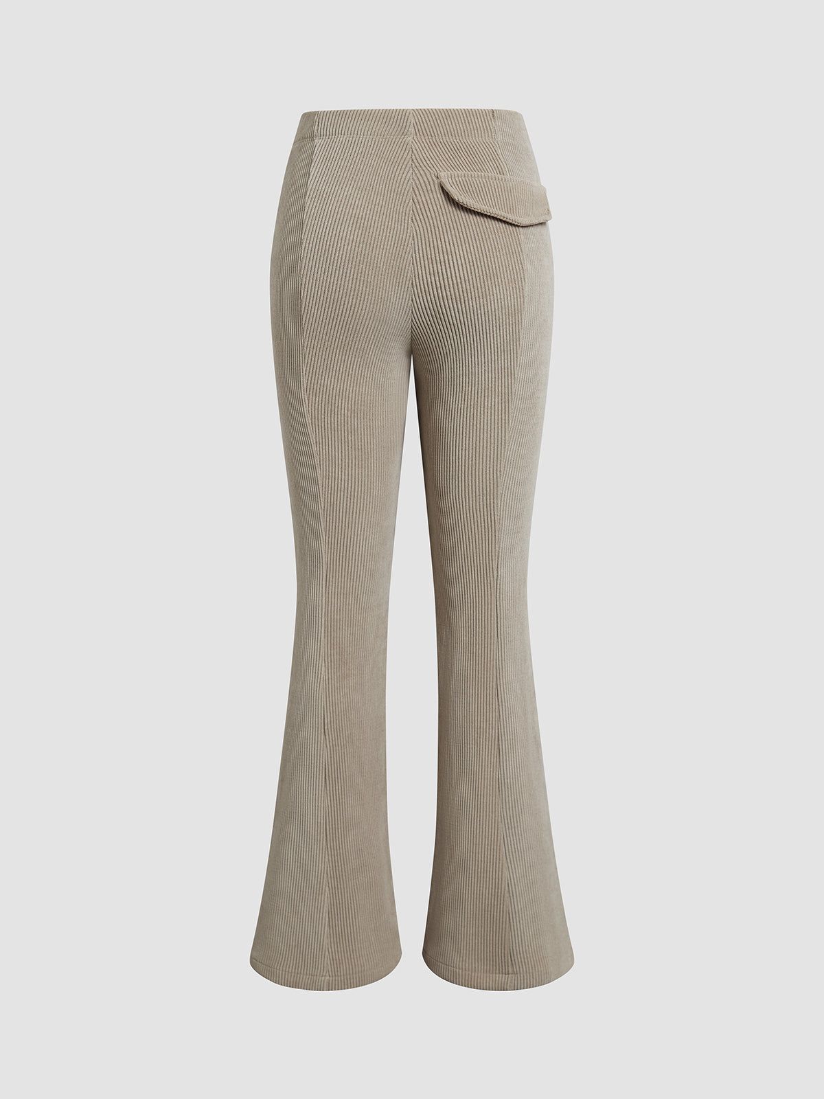 Leisurely Ribbed Flared Pants sold by COMMENSE product image thumbnail 4