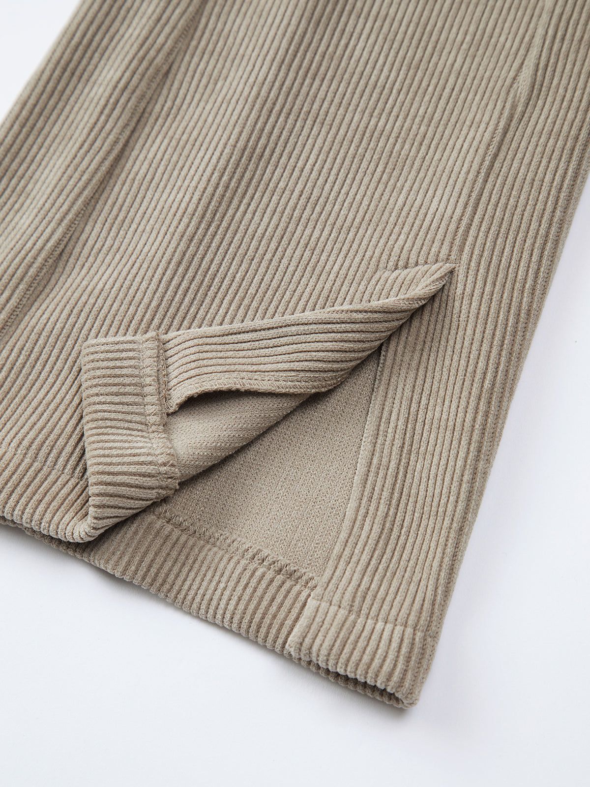 Leisurely Ribbed Flared Pants sold by COMMENSE product image thumbnail 5