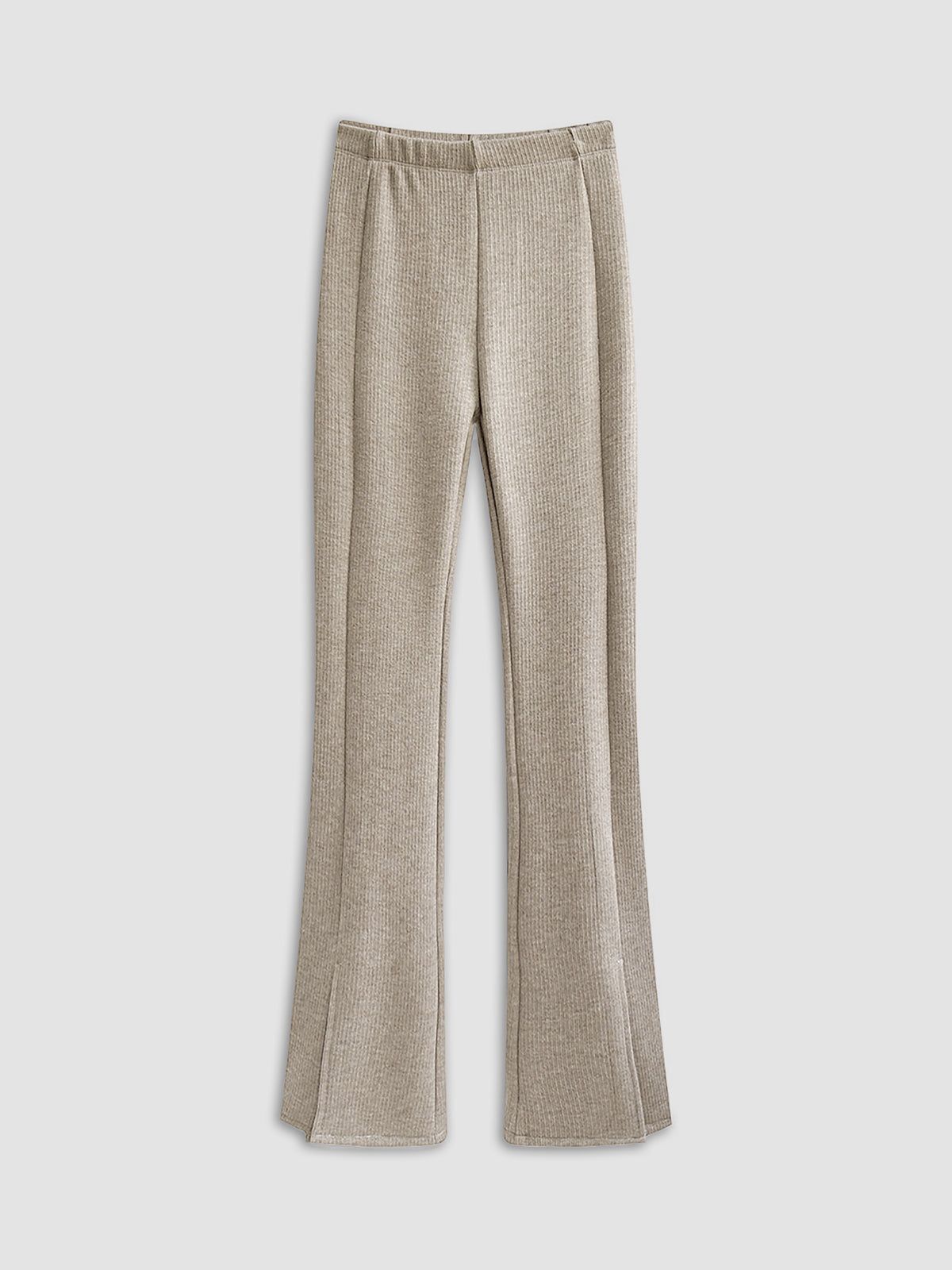 Leisurely Ribbed Flared Pants sold by COMMENSE product image thumbnail 2
