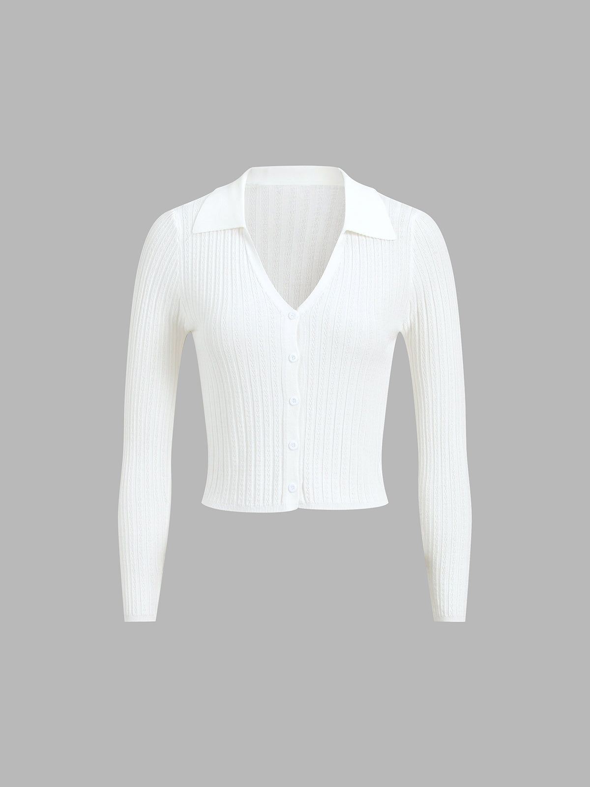 Lightweight Polo Knit Top sold by COMMENSE