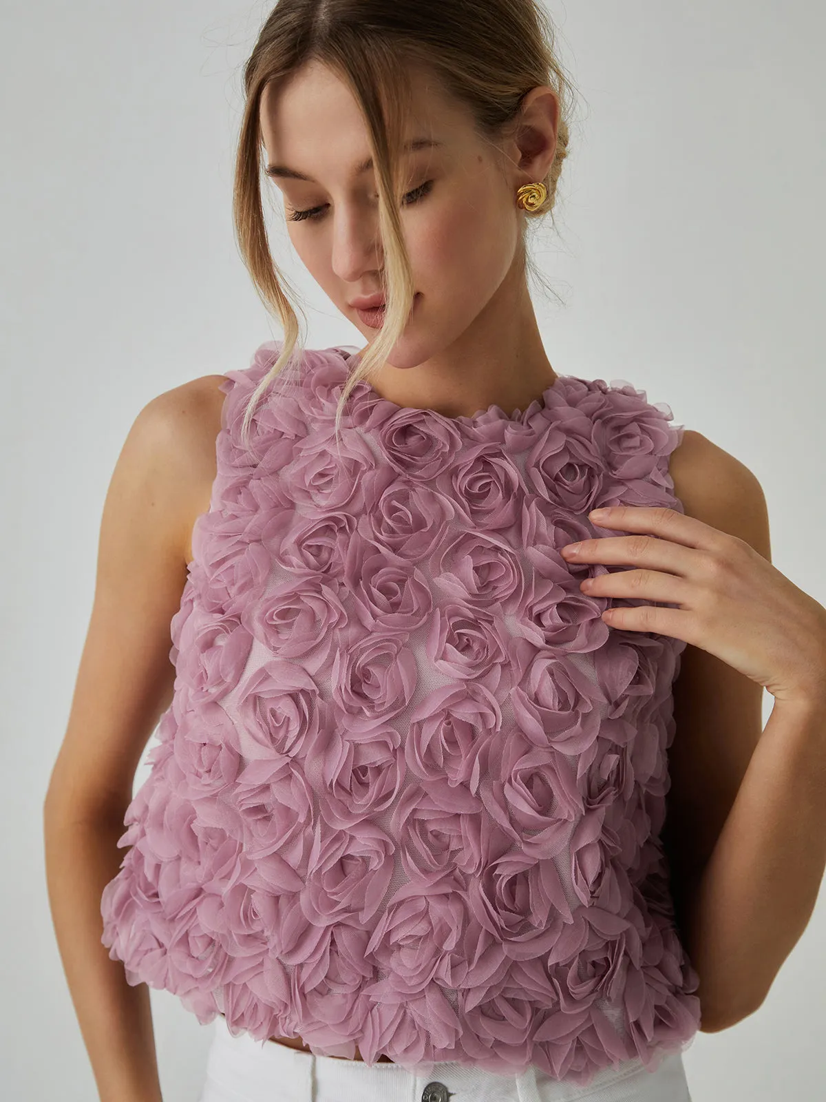 Romantic Multi Floral Blouse sold by COMMENSE product image thumbnail 3