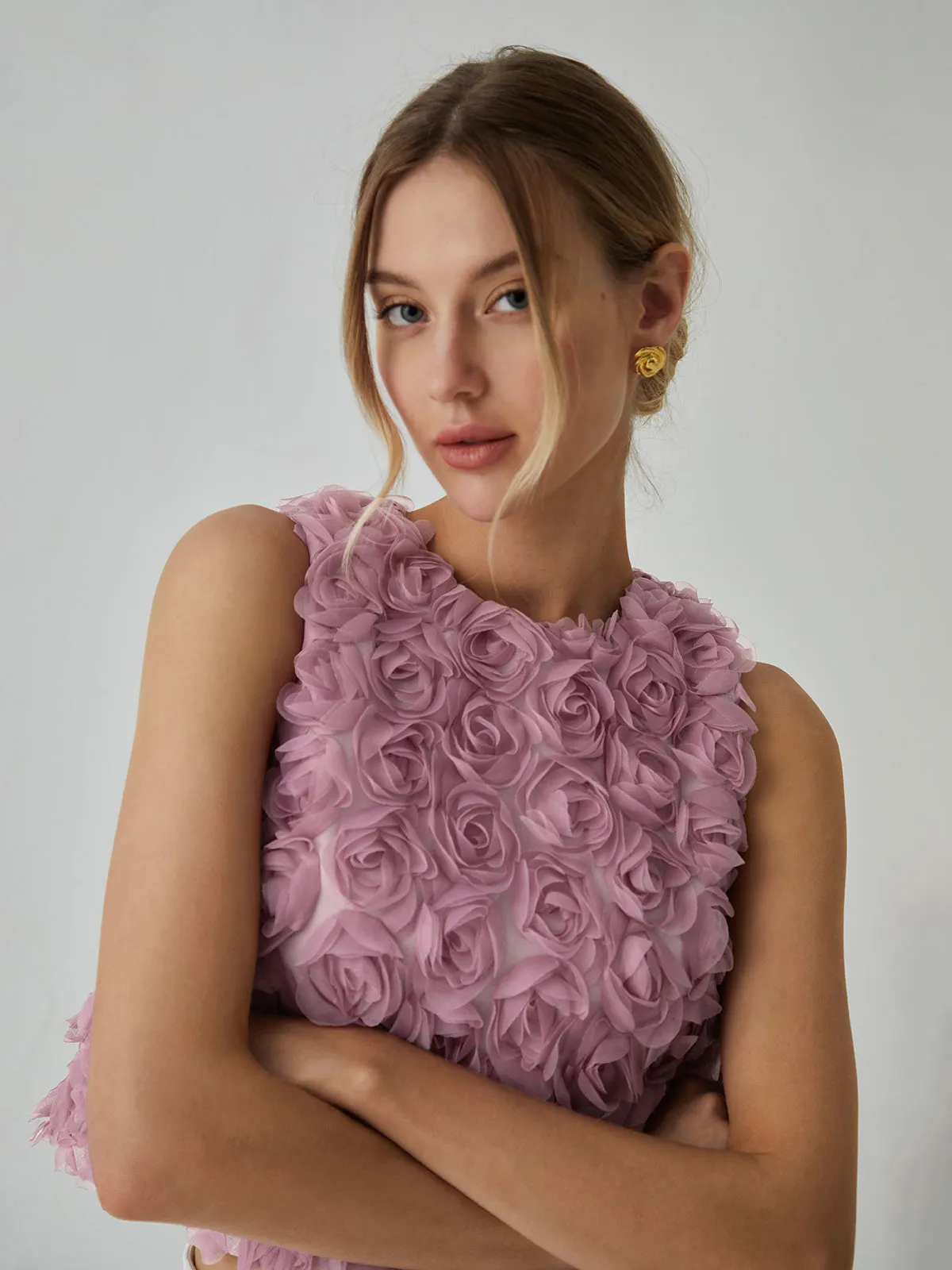 Romantic Multi Floral Blouse sold by COMMENSE