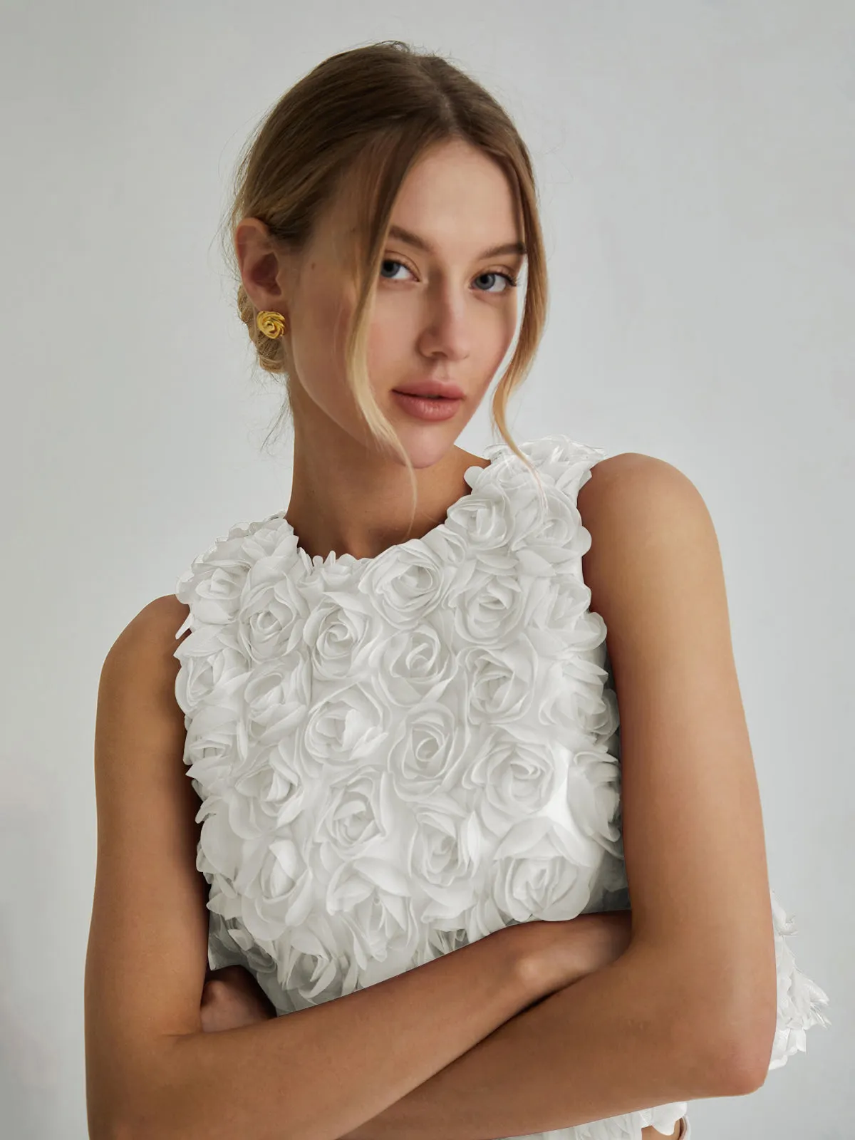 Romantic Multi Floral Blouse sold by COMMENSE product image thumbnail 5