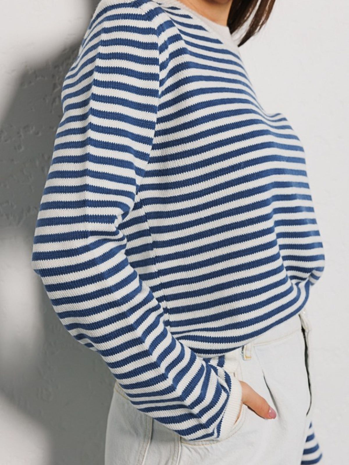 East Coast Soul Stripe Sweater sold by COMMENSE product image thumbnail 2