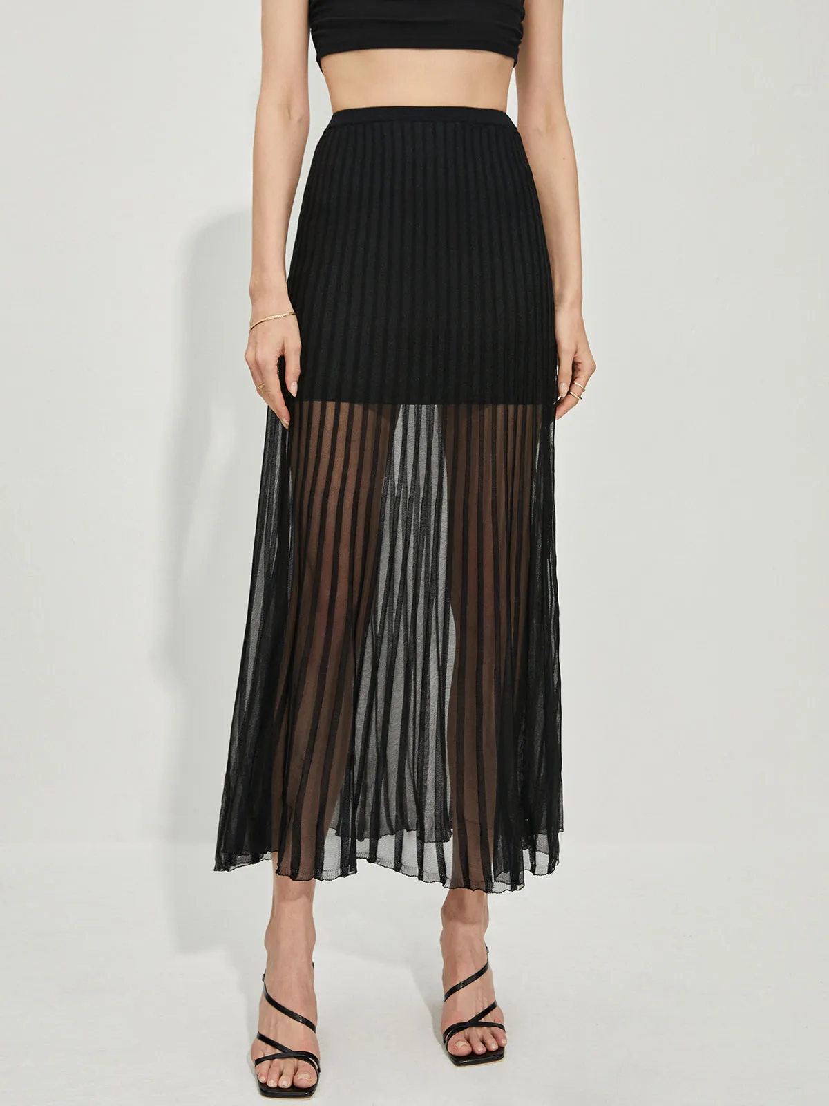 Elegant Knit Midi Skirt sold by COMMENSE product image thumbnail 3