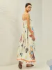 Adjustable Strap Print Dress sold by COMMENSE