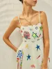 Adjustable Strap Print Dress sold by COMMENSE