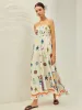 Adjustable Strap Print Dress sold by COMMENSE