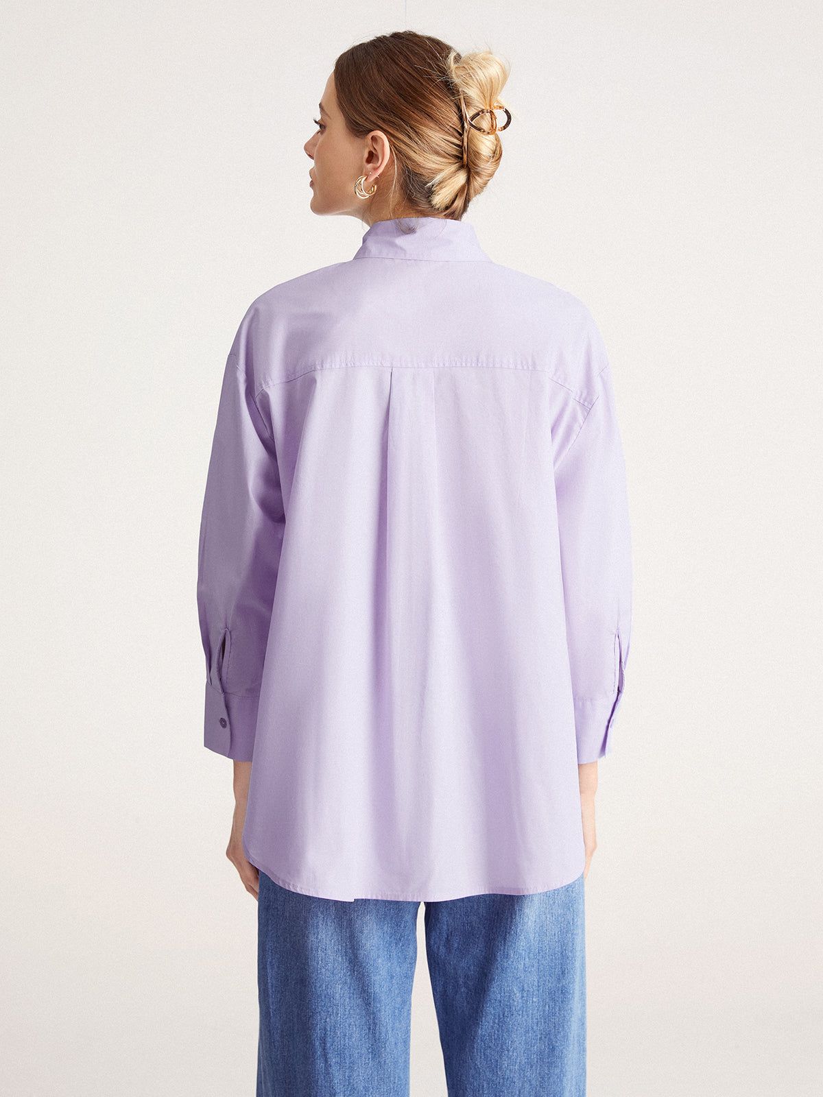 Lavender Clouds Shirt sold by COMMENSE product image thumbnail 4