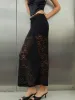 Double Layer Lace Maxi Skirt sold by COMMENSE