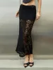 Double Layer Lace Maxi Skirt sold by COMMENSE
