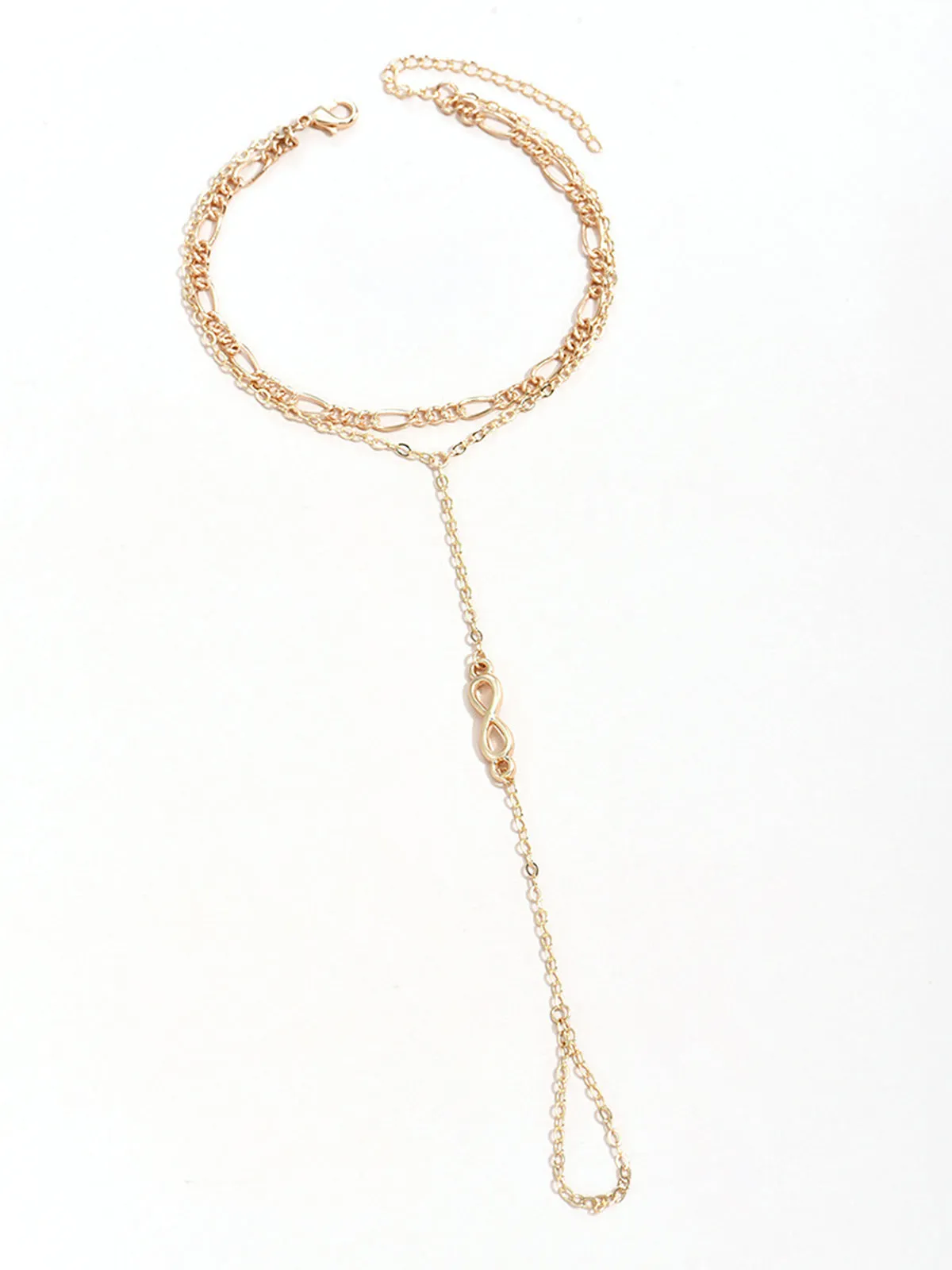 Golden Finger Ring Bracelet sold by COMMENSE product image thumbnail 3
