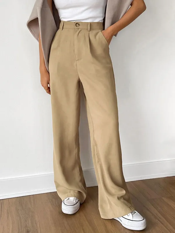 Smart Wide Leg Pants sold by COMMENSE