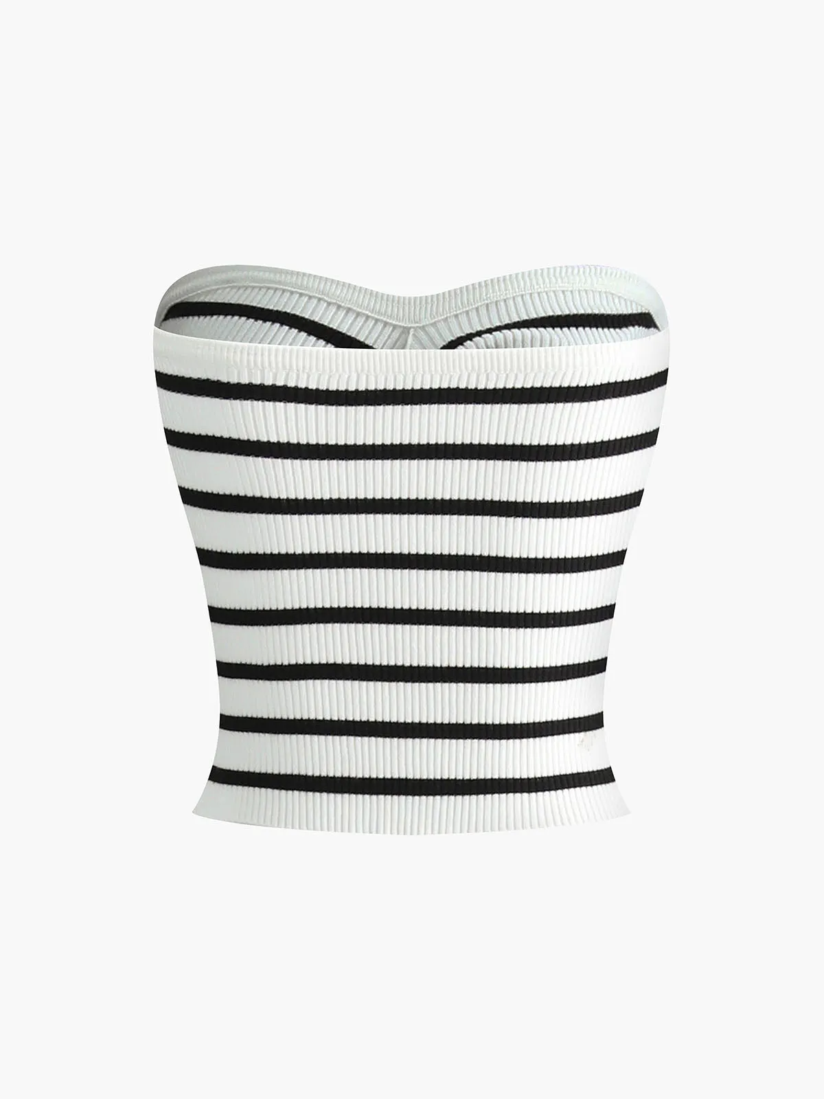 Striped Twist Detail Tube Top sold by COMMENSE product image thumbnail 4