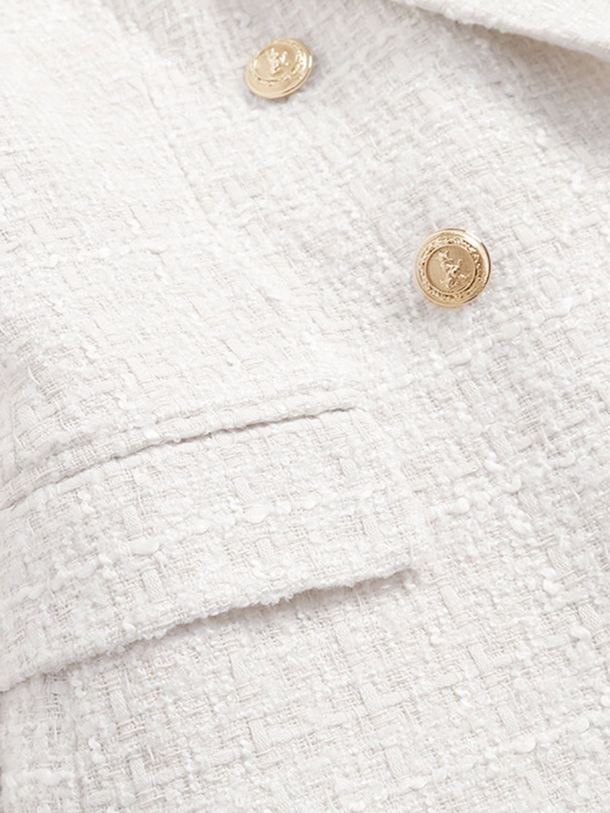 Old Money Aesthetics Tweed Blazer sold by COMMENSE product image thumbnail 2