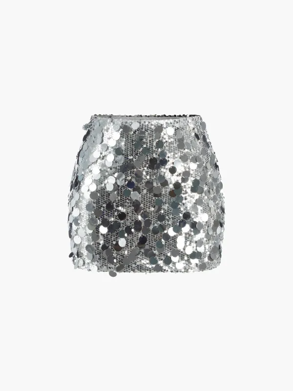 Sequin A Line Skirt sold by COMMENSE