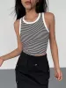 Striped Crew Neck Tank Top sold by COMMENSE