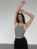 Striped Crew Neck Tank Top sold by COMMENSE