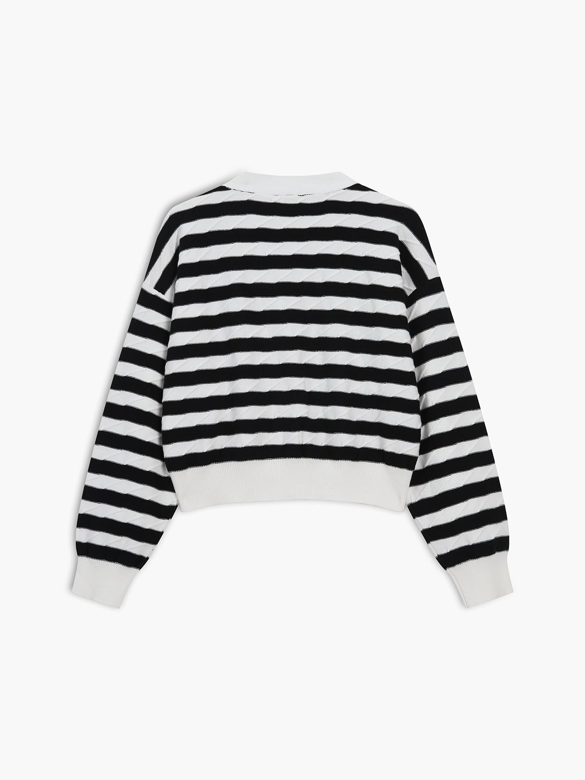 Textured Stripe Cardigan sold by COMMENSE product image thumbnail 5