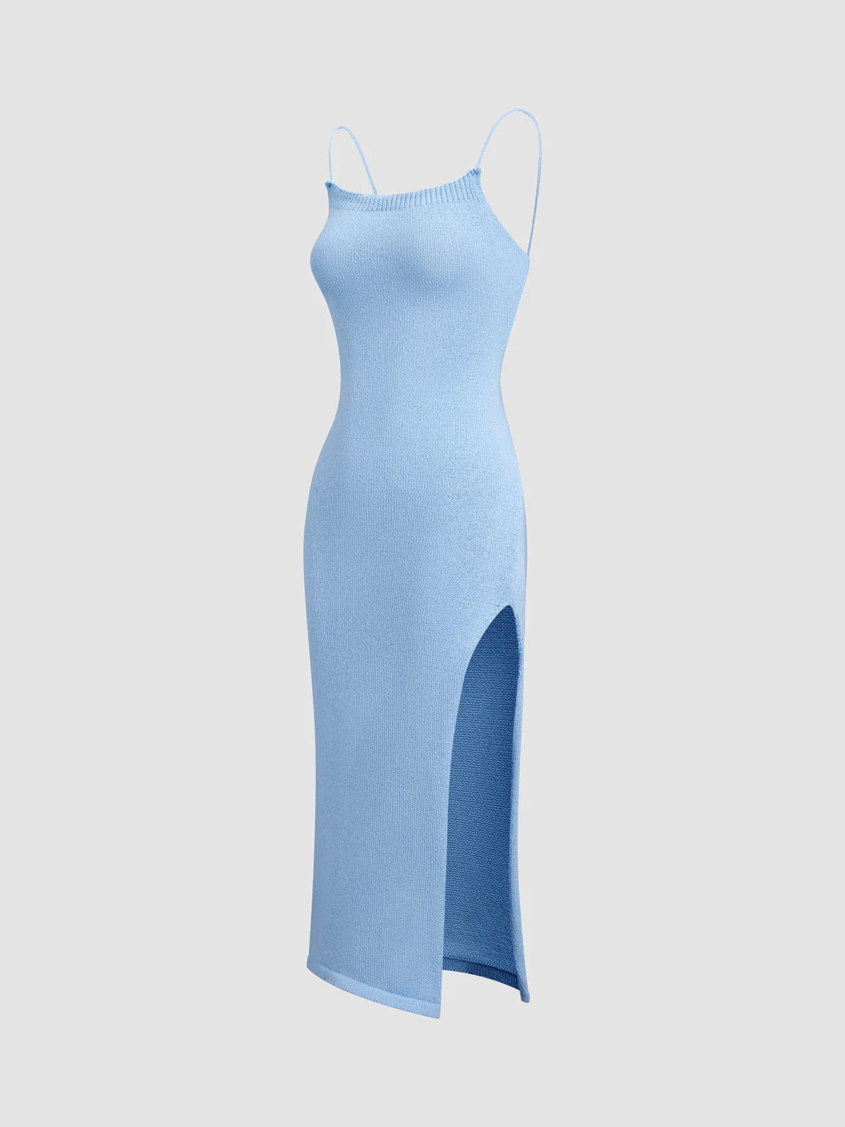 Cloudless Sky Tie Back Midi Sweater Dress sold by COMMENSE product image thumbnail 3