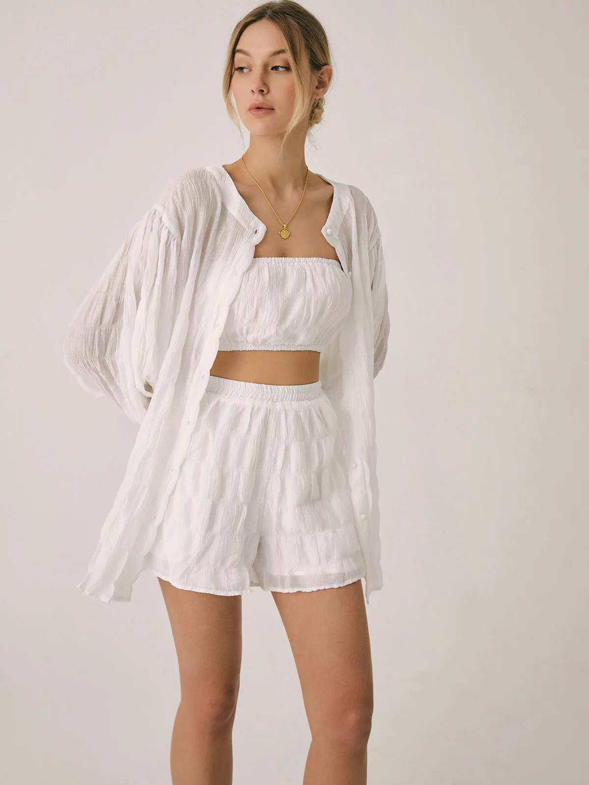 Breathable Three Piece Shorts Set sold by COMMENSE product image thumbnail 2