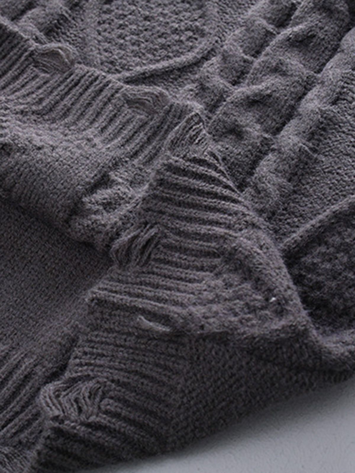 Vintage Castle Cable Knit Sweater sold by COMMENSE product image thumbnail 5