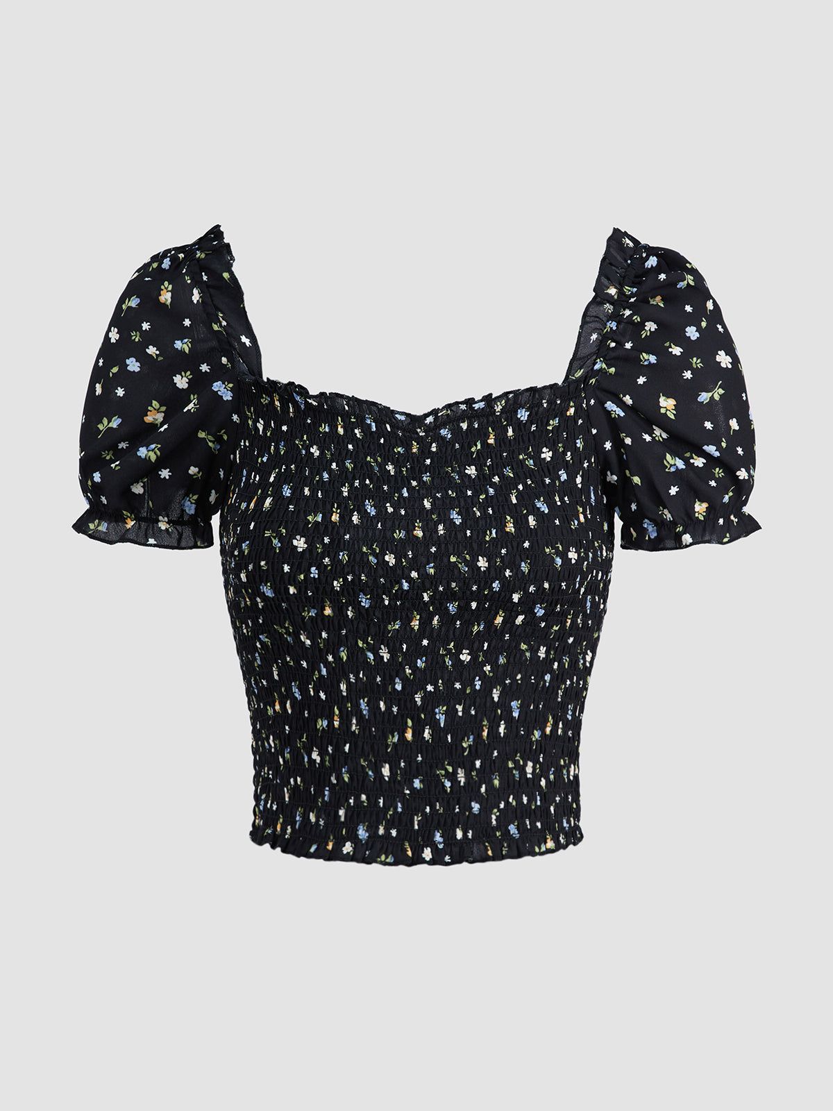 Botanical Puff Sleeve Shirt sold by COMMENSE