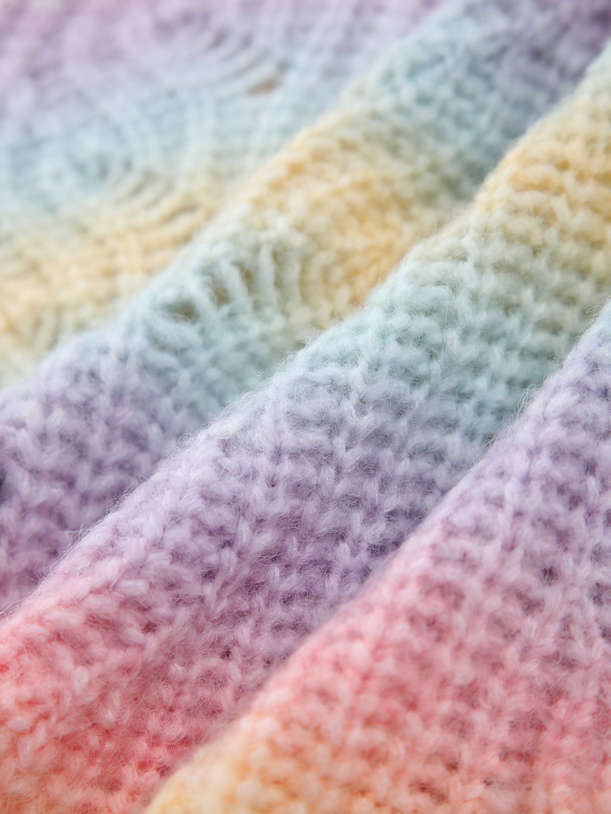 Ombre Rainbow Cardigan sold by COMMENSE product image thumbnail 4