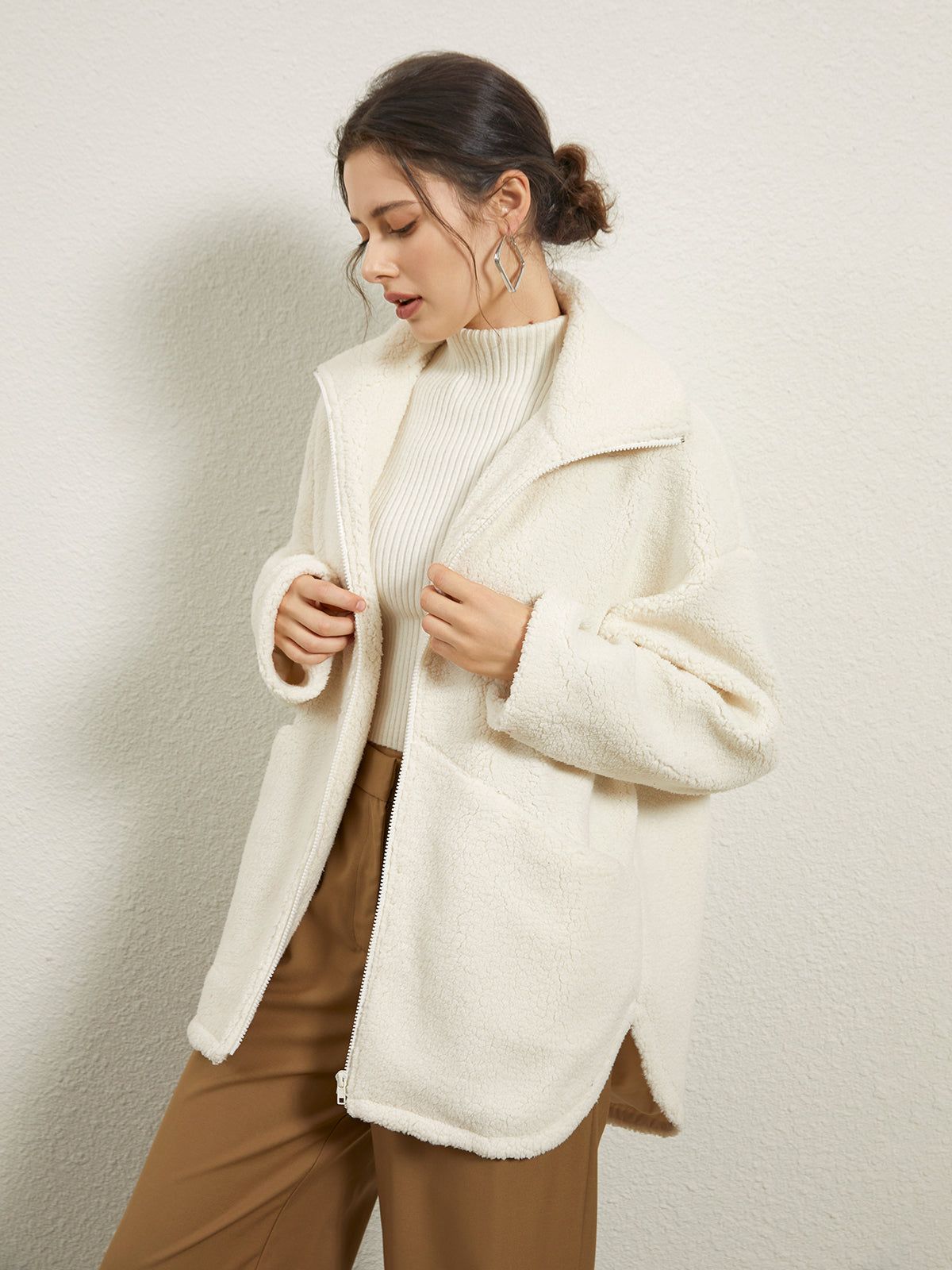 Teddy Cub Zip Fleece Jacket sold by COMMENSE